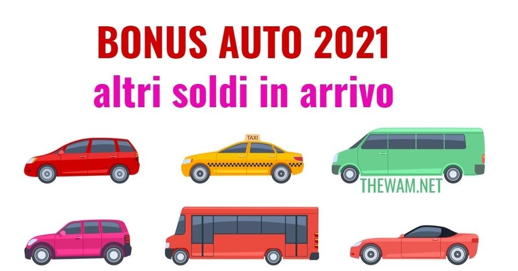 Bonus auto, tutte le agevolazioni del 2021