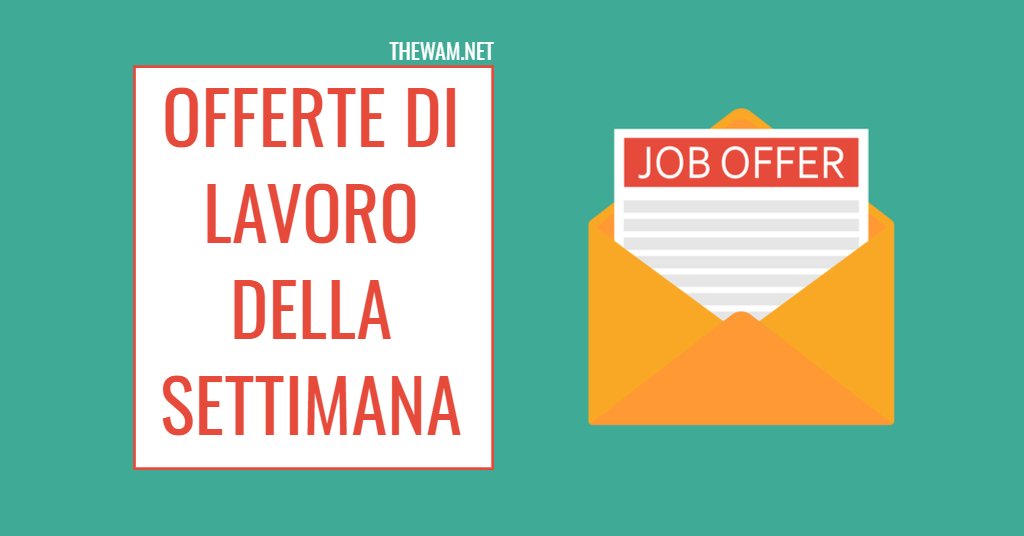 Offerte di lavoro in Italia al 23 gennaio 2022. Candidati