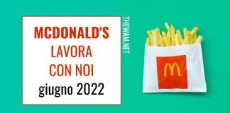 McDonald’s lavora con noi: posizioni aperte a giugno 2022