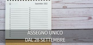 Assegno unico universale dal 28 settembre 2022