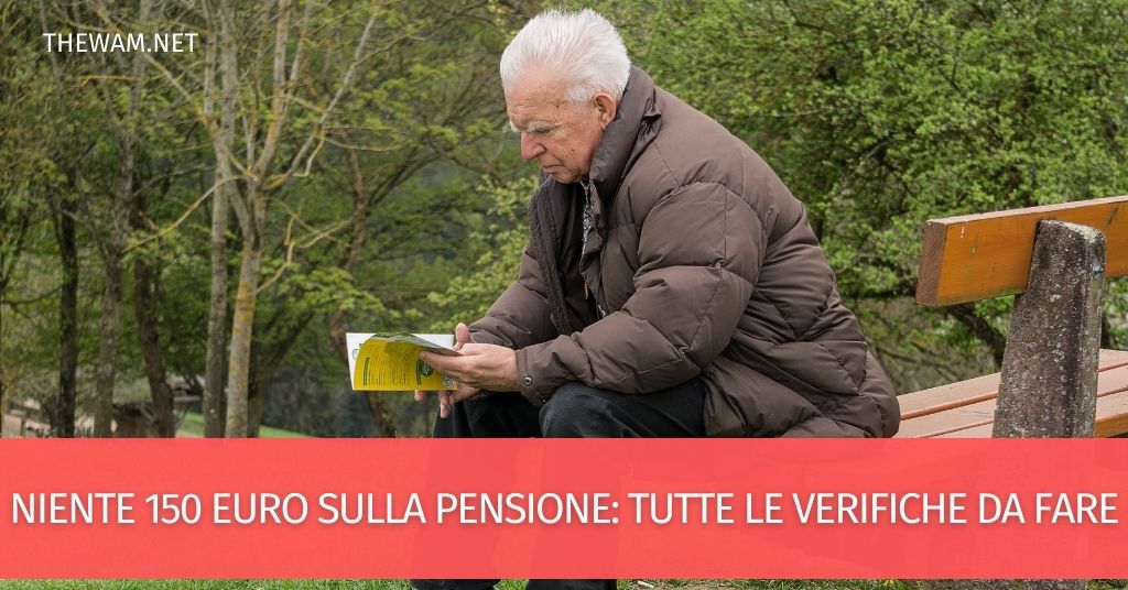 niente 150 euro sulla pensione