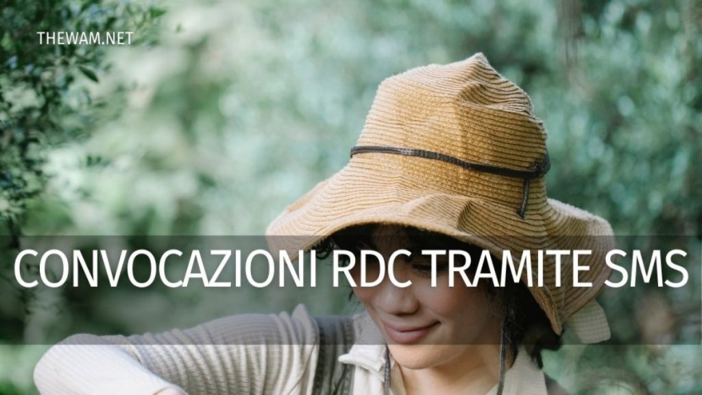 Convocazioni Rdc per sms: perché e cosa fare