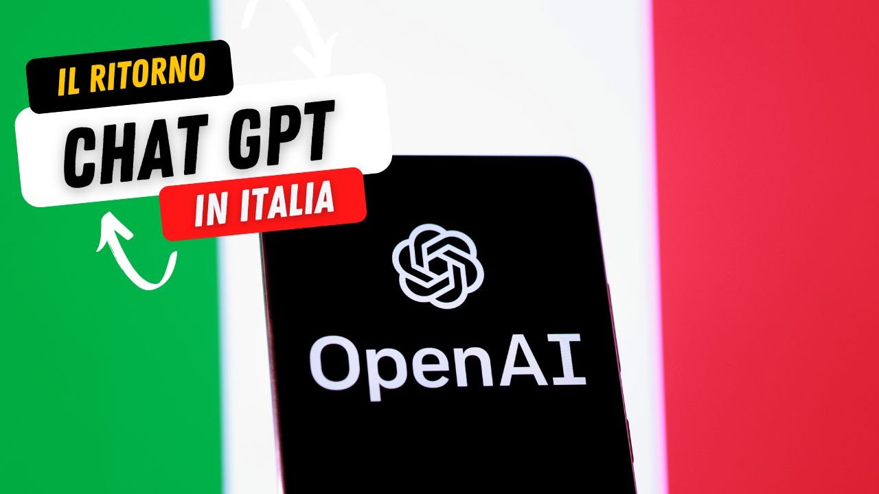 Chat Gpt ritorna operativa in Italia, dopo il blocco del garante della privacy italiano. Introdotte nuove funzioni.