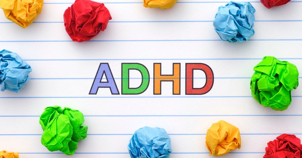 Legge 104 per un bambino iperattivo. Nella foto: la scritta "ADHD".