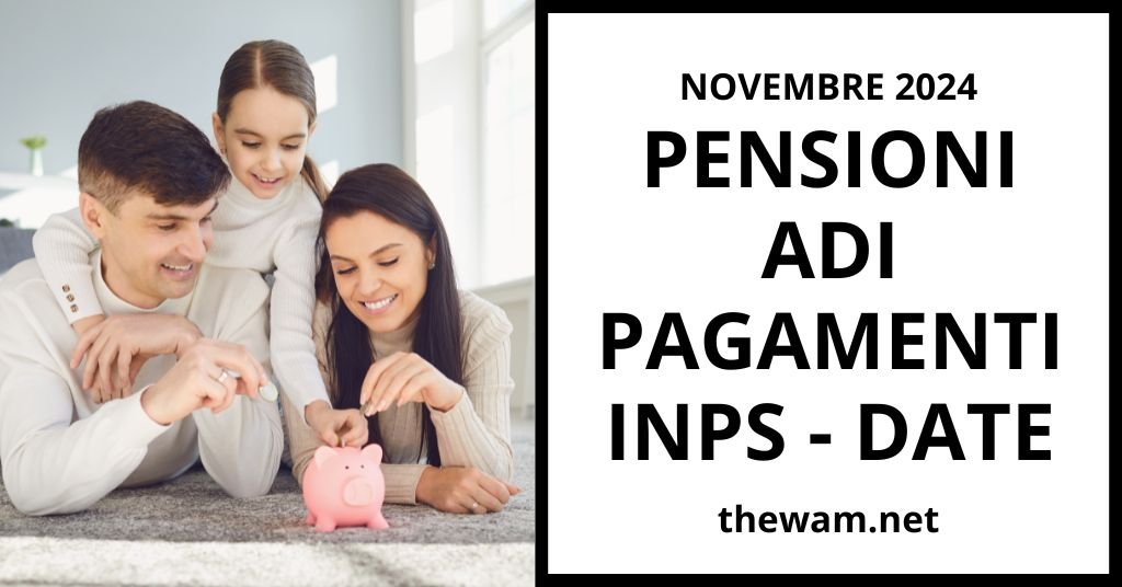 Ecco Adi Novembre E Pensioni Dicembre Date Pagamenti Inps